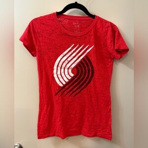 Red Portland Trailblazers Women's T-Shirt
